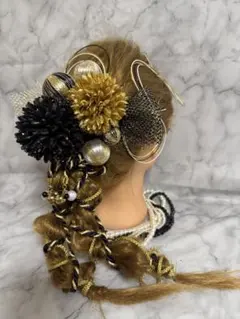 ꫛꫀꪝ✧No.2294 ポニーテールヘア髪飾りセット　卒業式　成人式