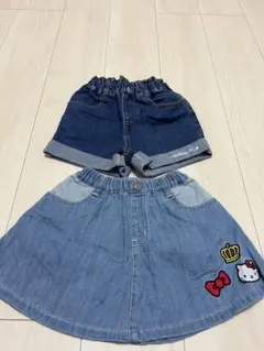 BABYDOLL デニムショートパンツ、スカート