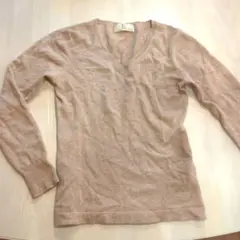 L.O Collection ベージュ Vネックニット