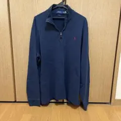 Polo Ralph Lauren ネイビー ジップアップ トレーナー
