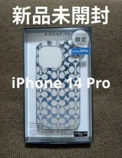 【新品】COACH iPhone 14 Pro用ケース　ソフトバンク限定モデル