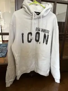 DSQUARED2 ホワイト パーカー M