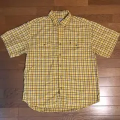 Carhartt 半袖 チェックシャツ イエロー ボタンシャツのサムネイル