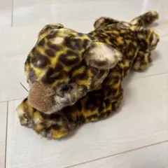 す*ぶ様 くたくたジャガー 明治製菓懸賞非売品 ヒョウ柄 ぬいぐるみ
