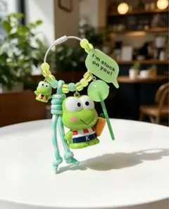 グリーン キャラクター キーホルダー バッグチャーム ハンドメイド