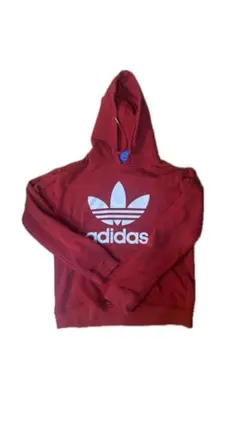 adidas 赤 フード付きパーカー