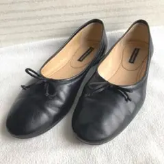 FABIO RUSCONI レザー　バレエシューズ　パンプス　ブラック　黒　37