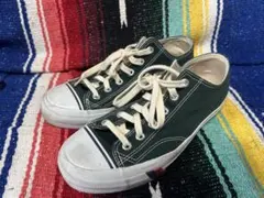 PRO-Keds ダークグリーン ローカットスニーカー　ヒール青パッチのサムネイル