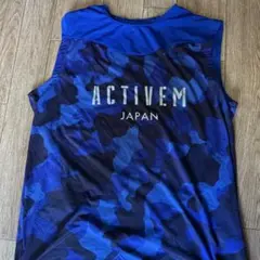 ACTIVEM 青迷彩 アンダーシャツ M