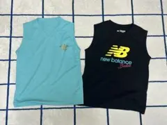 new balance 、アンブロタンクトップ 2枚セット