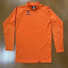 hummel ヒュンメル アンダーシャツ オレンジ Sサイズ 起毛 サッカー