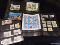外国切手コレクション【金魚、熱帯魚】