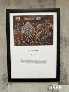 a589 アーニーバーンズ　A4サイズ額付き　 HIPHOP