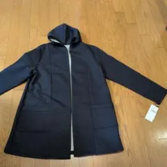 お値下げしました。フード付きネイビーコート Мサイズ 新品