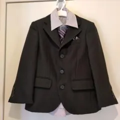 フォーマルスーツセット ダークグレー 110cm