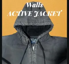 Walls ダック地 アクティブジャケット 黒 フェード チャック破損のサムネイル