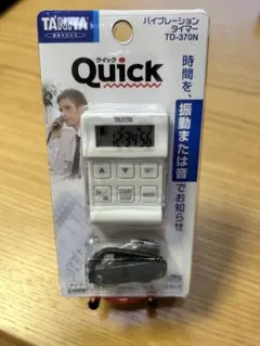 新品　TANITA バイブレーションタイマー クイックTD-370N-WHのサムネイル
