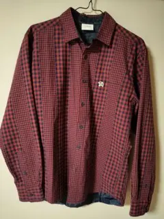 アーノルドパーマー チェック柄長袖シャツ 【M】裏地あり