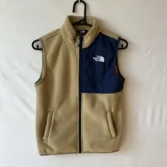 THE NORTH FACE フリースジャケット ベージュ/ネイビー140