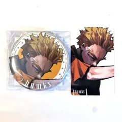 僕のヒーローアカデミア ジャンプGIGA 新十傑 限定 缶バッジ ホークス