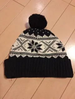 COMME CA ISM 雪の結晶模様 帽子 ジュニアサイズ