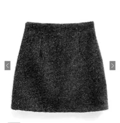 GRL インパン裏地付きラメシャギーミニスカート　at2208