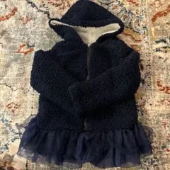 enchanté petit ボアジャケット ネイビー