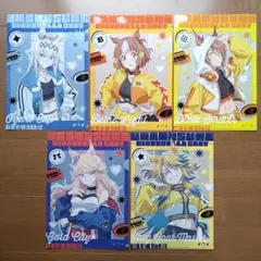 ウマ娘　シンデレラグレイ　A4クリアファイル　5枚セット　ローソン