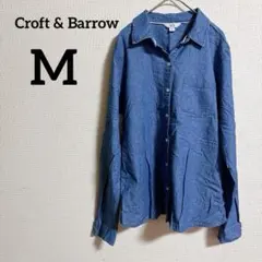 Croft & Barrow 【M】ダークブルー 長袖シャツ