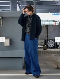 ユニクロ　ワイドトラウザージーンズ　丈長め　 新品　タグ付き