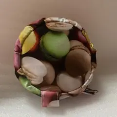 ハンドメイド　丸型ポーチ
