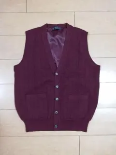 美品！ZEAL ZIPジールジップ　メンズウールニットベスト　M　ゴルフウェア