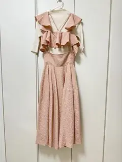 FURFUR ニットレイヤードセットワンピース