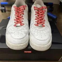 Nike Air Force 1 ホワイト supreme シュプフォース