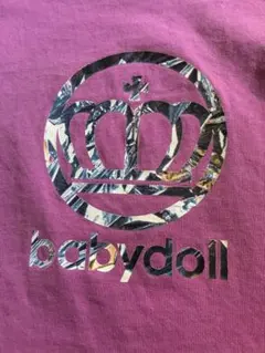 babydoll パープル半袖Tシャツ 110cm