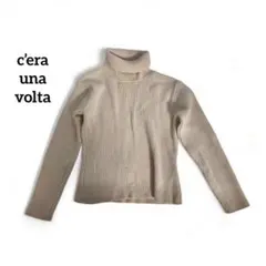 【c'era una volta】ニット ベージュ イタリア製 タートルネック
