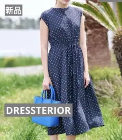 DRESSTERIOR ドットプリントフレンチスリーブワンピ【タグ付き】のサムネイル