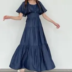 MAJESTIC LEGON スタイルアップティアードワンピース