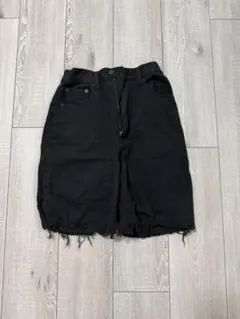 MOUSSY ブラックデニムショートパンツ