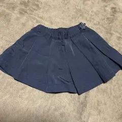 petit main  紺色　プリーツスカート 90cm