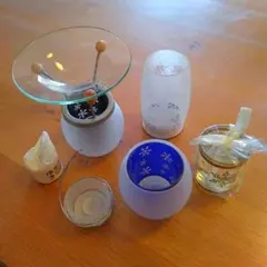 雪　SNOW キャンドルホルダー　セット