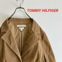 古着　トミーヒルフィガー　コーデュロイジャケット　ブラウン　レディース　ＸＬ