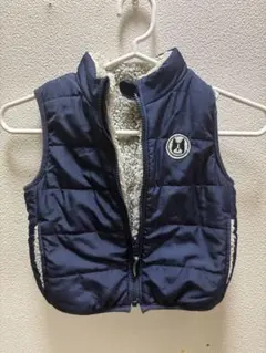 SIMPLE FREE ネイビー中綿ベスト