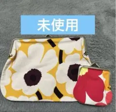 未使用　マリメッコ　marimekko ウニッコ　がま口　ポーチ　コインケース