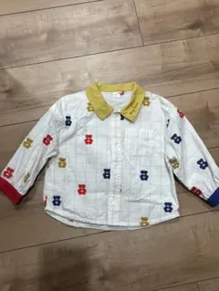 après les cours サクラクレパスコラボ刺繍シャツ　90センチ