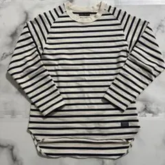 美品 BLUE BLUE ロングTシャツ　size S ボーダー