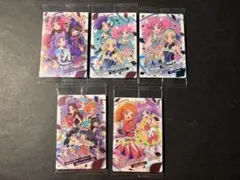 アイカツ×プリパラ　ウエハース コラボ楽曲カード ５種セット販売【新品・未使用】