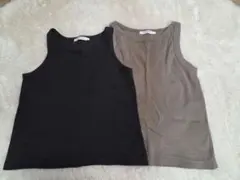 AMERICAN HOLIC ワッフルタンクトップ 2枚セット Lのサムネイル