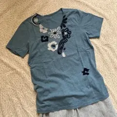 ✨ヨーガンレール お花パッチワークTシャツのサムネイル