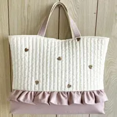 モカハート ヌビ レッスンバッグ チェック イブルベージュ ブラウン 